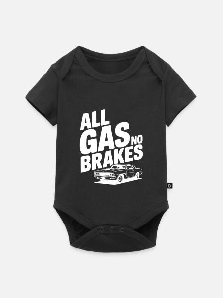 Benzin ohne Bremsen - Baby Premium Kurzarmbody - Schwarz