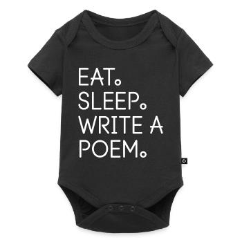 Eat Sleep Write a Poem - Baby Premium short-sleeve bodysuit - black - Front