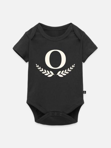 O - Baby Premium Kurzarmbody - Schwarz