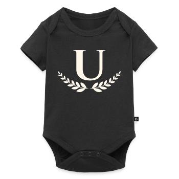 U - Body à manches courtes Premium Bébé - noir - Devant