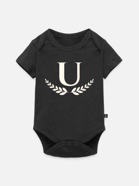 U - Baby Premium Kurzarmbody - Schwarz