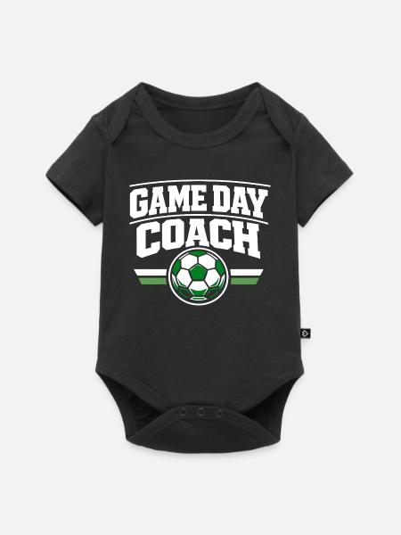 Fußballtraining Jugend-sport-trainer - Baby Premium Kurzarmbody - Schwarz