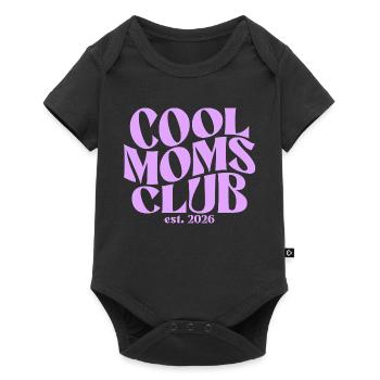 Cool Moms Club - Mom 2026 Gift - Baby Premium short-sleeve bodysuit - black - Front