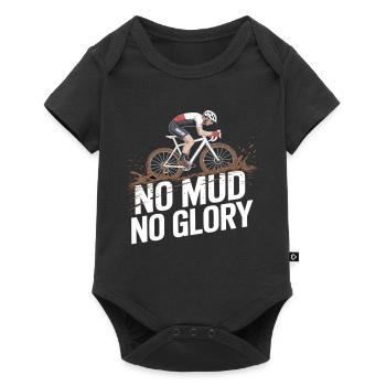 No Mud No Glory – Gravel Bike Fahrrad - Baby Premium short-sleeve bodysuit - black - Front