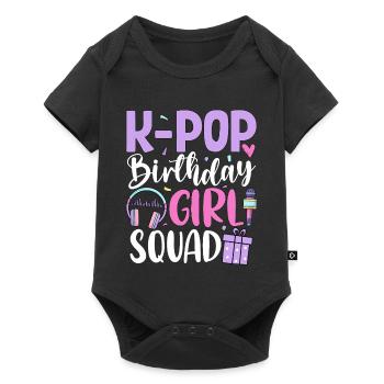 K Pop Birthday Girl Squad - Baby Premium short-sleeve bodysuit - black - Front