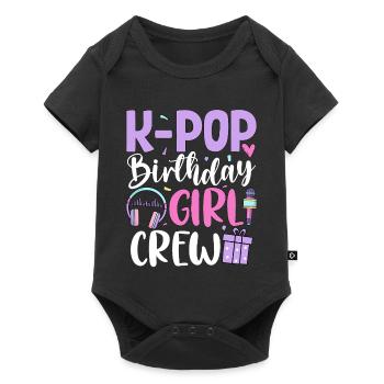 K Pop Birthday Girl Crew - Baby Premium short-sleeve bodysuit - black - Front