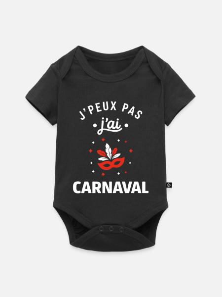 Karneval - Baby Premium Kurzarmbody - Schwarz