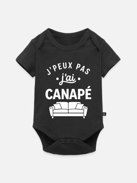 Sofa - Baby Premium Kurzarmbody - Schwarz
