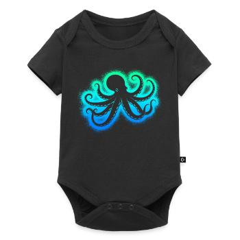 Octopus Kids Men's Boys Octopus - Baby Premium short-sleeve bodysuit - black - Front