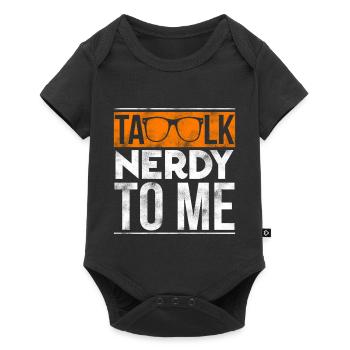 Talk Nerdy To Me Retro Orange Sunglasses Art - Baby Premium short-sleeve bodysuit - black - Front