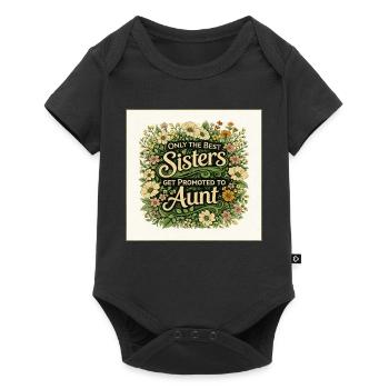 Sisters Get Promoted to Aunt - Baby Premium short-sleeve bodysuit - black - Front