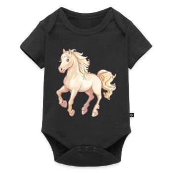 Cheval - Body à manches courtes Premium Bébé - noir - Devant
