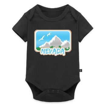 Mont Nevada - Body à manches courtes Premium Bébé - noir - Devant