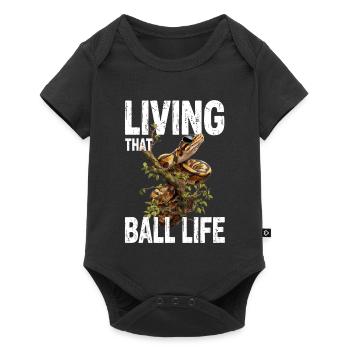 King Python Snakes Lover Terrarium Python - Baby Premium short-sleeve bodysuit - black - Front