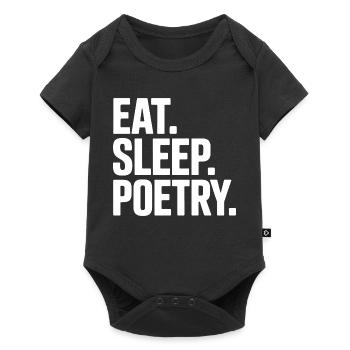 Eat Sleep Poetry Tee - Body à manches courtes Premium Bébé - noir - Devant