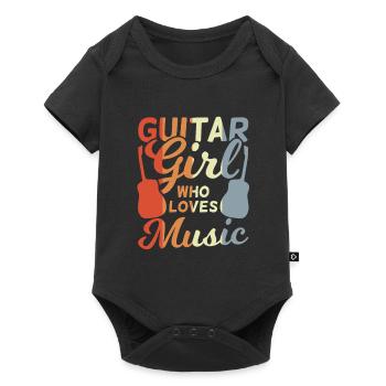 Guitar Girl - Baby Premium short-sleeve bodysuit - black - Front
