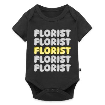 Beruf Florist - Baby Premium Kurzarmbody - Schwarz - Vorne