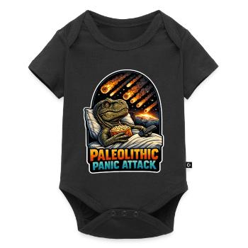 Emo Dinosaur, Sad Dino, Emotional - Baby Premium short-sleeve bodysuit - black - Front