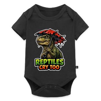 Emo Dinosaur, Sad Dino, Emotional - Baby Premium short-sleeve bodysuit - black - Front