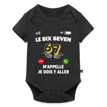 Le Six Seven M'appelle, je dois y aller - Body à manches courtes Premium Bébé - noir - Devant