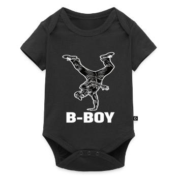 Breakdance B-Boy Danse de rue Hip Hop - Body à manches courtes Premium Bébé - noir - Devant