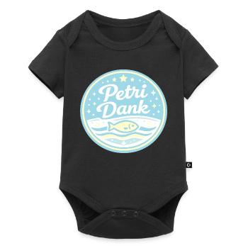 Petri Dank Meerwelle - Baby Premium Kurzarmbody - Schwarz - Vorne