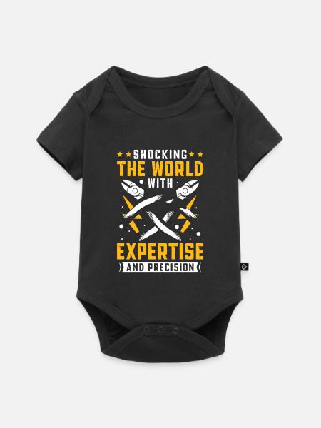 Elektriker Elektroniker Elektroinstallateur - Baby Premium Kurzarmbody - Schwarz