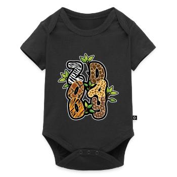 Animals Zoo Party Jungle Zoo Day Safari - Baby Premium short-sleeve bodysuit - black - Front