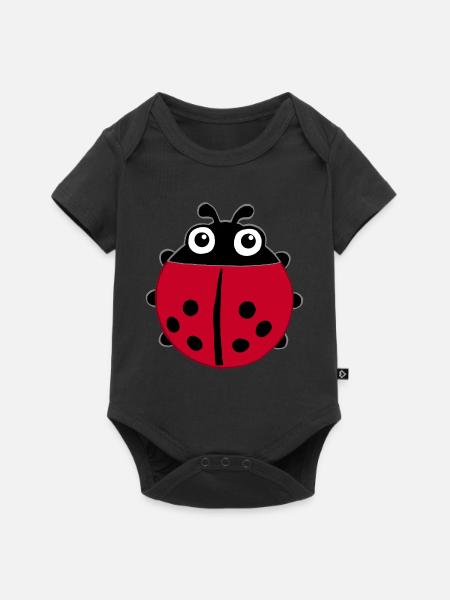 Ladybug Manga - Baby Premium Kurzarmbody - Schwarz