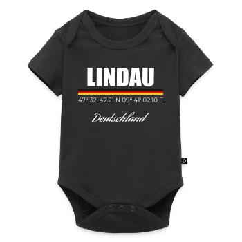 Lindau - Baby Premium Kurzarmbody - Schwarz - Vorne