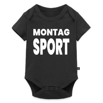 Sport - Baby Premium Kurzarmbody - Schwarz - Vorne