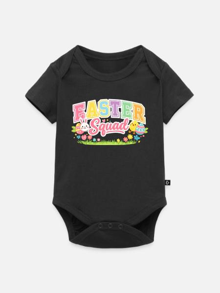 Easter Squad Egg Hunt - Baby Premium Kurzarmbody - Schwarz