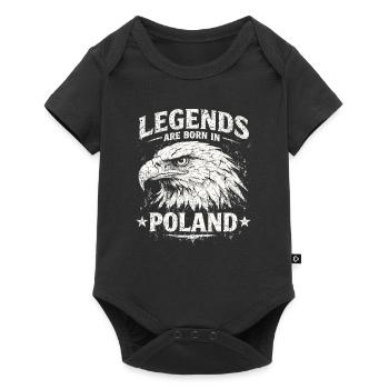 Poland Legend: White Eagle – Pride & Tradition - Baby Premium short-sleeve bodysuit - black - Front