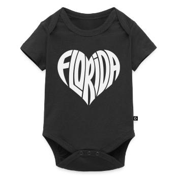 Faute de frappe de cœur en Floride - Body à manches courtes Premium Bébé - noir - Devant