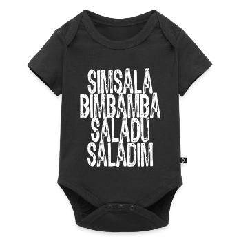 Simsalabimbambasaladusaladim - Baby Premium Kurzarmbody - Schwarz - Vorne