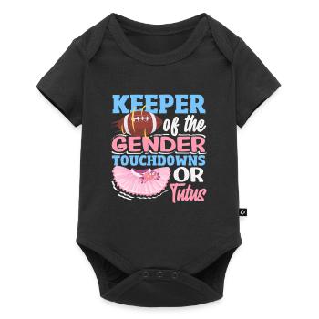 Guardian of gender touchdowns or tutus - Baby Premium short-sleeve bodysuit - black - Front