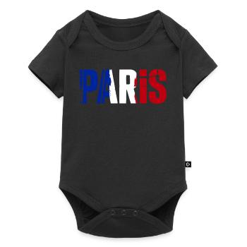 Paris Frankreich - Baby Premium Kurzarmbody - Schwarz - Vorne