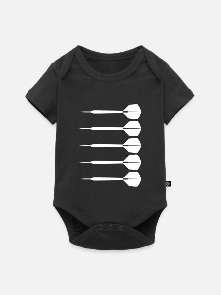 Dartpfeile - Baby Premium Kurzarmbody - Schwarz