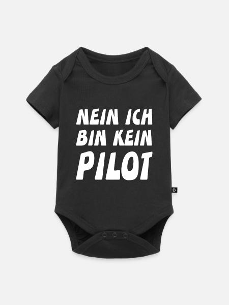 Pilot - Baby Premium Kurzarmbody - Schwarz