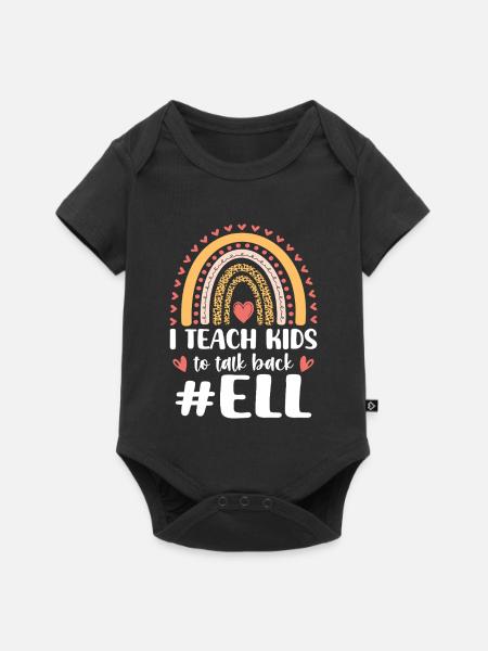 ELL-Lehrer englische Sprache - Baby Premium Kurzarmbody - Schwarz