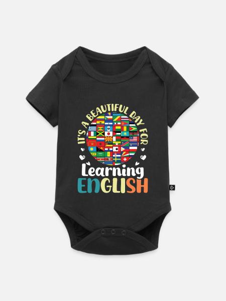 ELL-Lehrer englische Sprache - Baby Premium Kurzarmbody - Schwarz