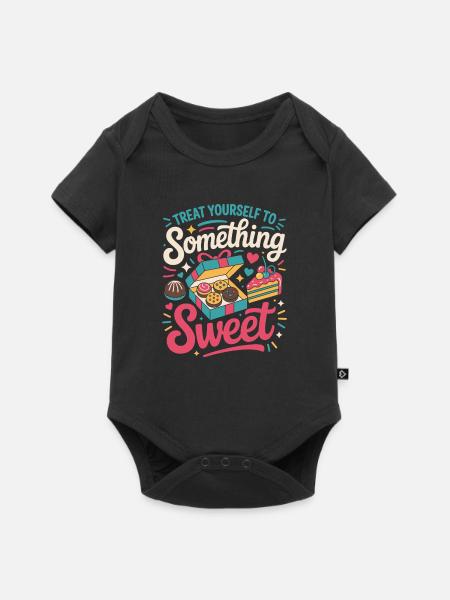 Süße Belohnung Box Design - Baby Premium Kurzarmbody - Schwarz