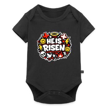 Il est ressuscité - Body à manches courtes Premium Bébé - noir - Devant