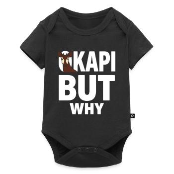Okapi-liebhaber Okapi-tier Seltene Tierweltliebe - Baby Premium Kurzarmbody - Schwarz - Vorne