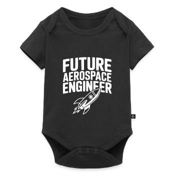 Future Aerospace Engineer - Baby Premium short-sleeve bodysuit - black - Front