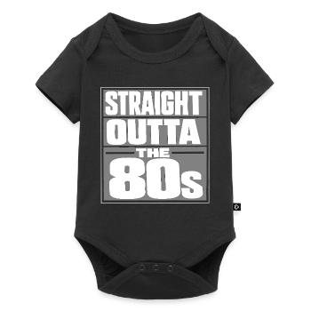 Une faute de frappe rétro des années 80 - Body à manches courtes Premium Bébé - noir - Devant