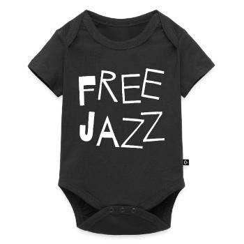 Free Jazz Bold Typography Tee - Body à manches courtes Premium Bébé - noir - Devant