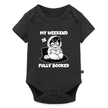 Lecteur Livre Fully Booked Manga - Body à manches courtes Premium Bébé - noir - Devant