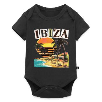 Ibiza Urlaub - Baby Premium Kurzarmbody - Schwarz - Vorne