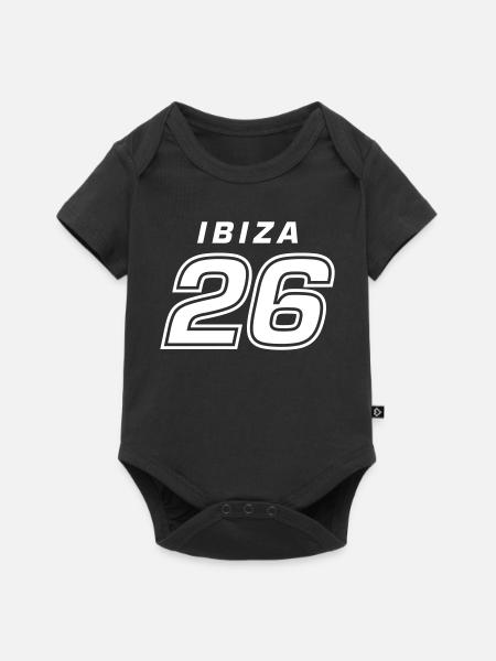 Ibiza 26 Trikot 2026 - Baby Premium Kurzarmbody - Schwarz